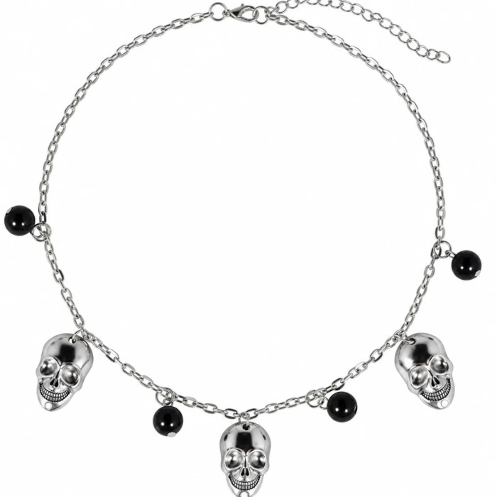 Collar de Calaveras y Bolas Negras para Halloween | Ducaval | Envías 