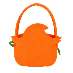 Cesta Calabaza Halloween Fieltro 17x20 Cm  | Ducaval | Envíos 24/48 h