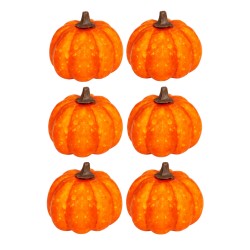 Set 6 Calabazas Naranjas Lacadas 3,5 Cm | Ducaval | Envías 24/48 hora