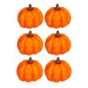 Set 6 Calabazas Naranjas Lacadas 3,5 Cm | Ducaval | Envías 24/48 hora