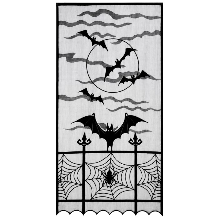 Decoración De Ventana Murciélagos 102x213 Cm | Ducaval | Envíos 24/48