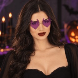 Gafas De Corazón Lila Con Cuernos | Ducaval | Envíos 24/48 horas 