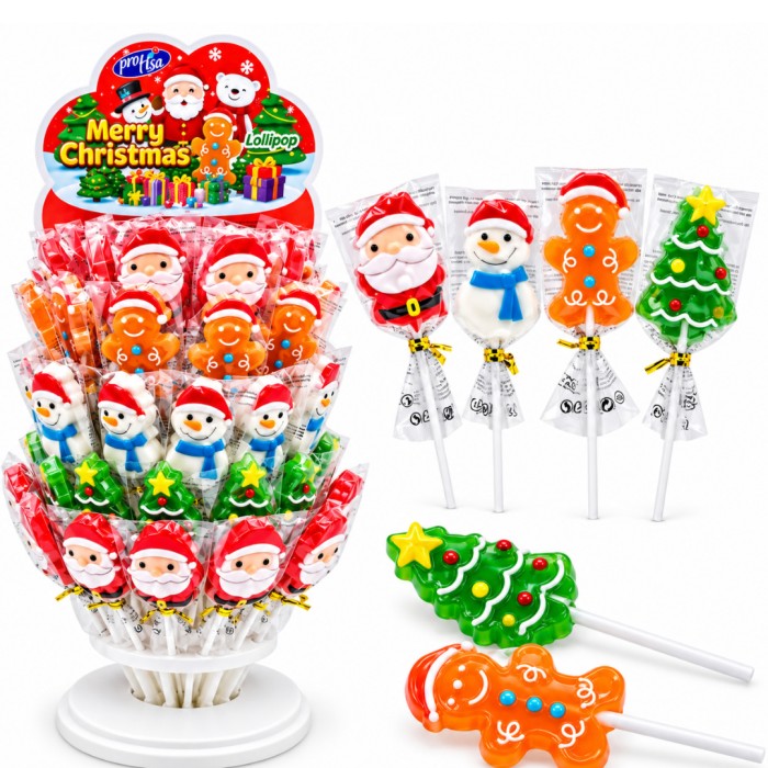 Piruletas de Navidad 15 g – Christmas Lollipop 60 Uds | Ducaval | Env
