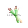 Guantes rejilla verde neón largos