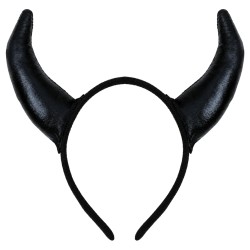 Diadema Con Cuernos De Demonio Negross | Ducaval | Envíos 24/48 horas