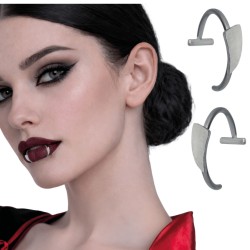 Piercing colmillo metal 2u | Ducaval | Envías 24/48 horas 