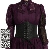 Corset negro brillante ad| Ducaval | Envías 24/48 horas 