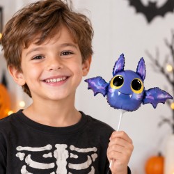 Globo Foil Mini Murciélago Morado para Halloween  | Ducaval | Envías 