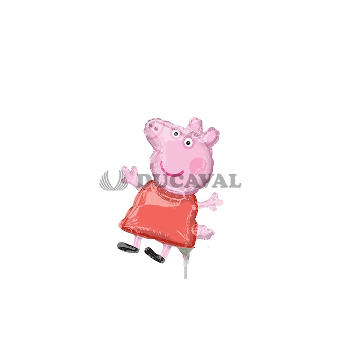  Globo foil palo mini Peppa Pig