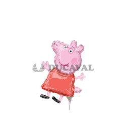  Globo foil palo mini Peppa Pig