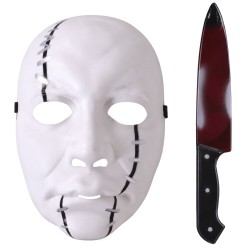 Set De Máscara De Asesino Con Cuchillo | Ducaval | Envíos 24/48 horas