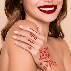 Joyas Adhesivas Para Mano Satánica Roja | Ducaval | Envíos 24/48 hora