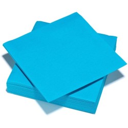 Servilletas azul turquesa 40x40 2 capas  Disfraces Ducaal