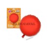 Globo circular rojo poliamida tubito 49x46cm