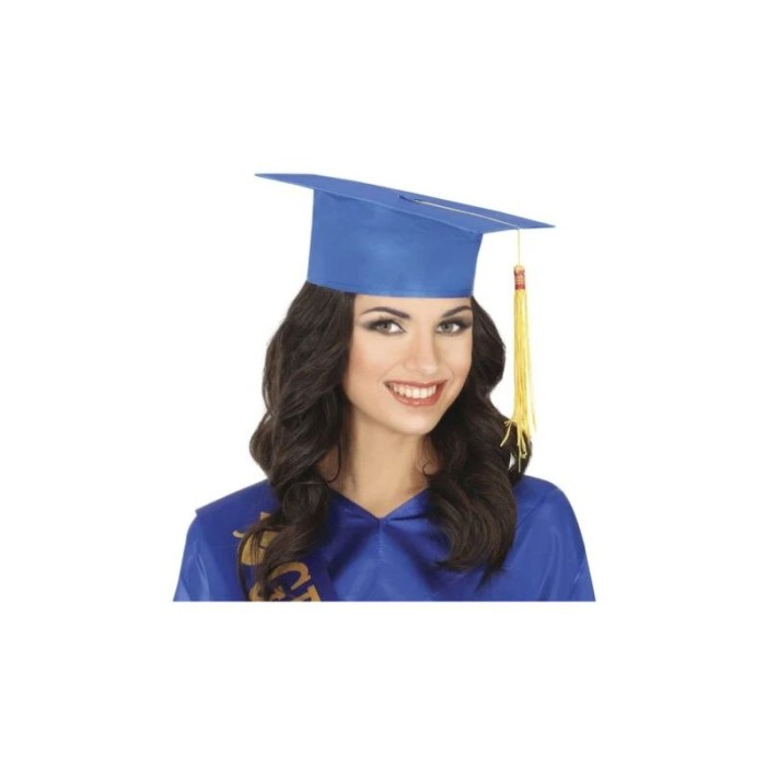 Sombrero estudiante tela azul | Ducaval | Envías 24/48 horas 