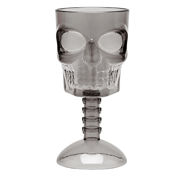 Copa Calavera Negra 18 Cm 380 Ml  | Ducaval | Envíos 24/48 horas 