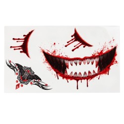 Tatuaje Facial De Vampiro| Ducaval | Envías 24/48 horas 