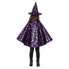 Set De Bruja Negro Y Lila Infantil Con Capa Y Sombrero | Ducaval | En