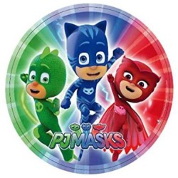 Plato PJ Masks 23cm 8 unidades  Disfraces Ducaval