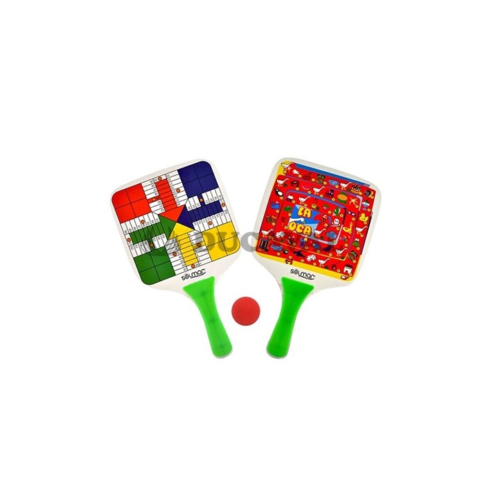 Palas con juegos parchís y oca