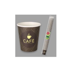 Vaso cartón decorado 120cc 100ud | Ducaval | Envios 24/48 horas