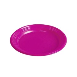 Plato reutilizable llano rosa 22 cm 10 und | Ducaval | Envías 24/48 h