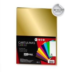 Cartulina metalizada 50X65 oro | Ducaval | Envíos 24/48 horas