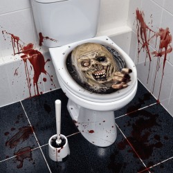 Decoración WC Zombie Asesino 30x40cm | Ducaval | Envíos 24/48h