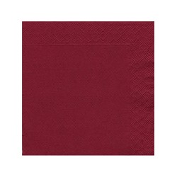 Servilletas burdeos 40x40 2 capas. Ducaval envios 24/48 horas