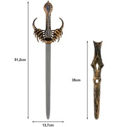 Espada medieval carton 57x17.5 cm | Ducaval | Envías 24/48 horas 