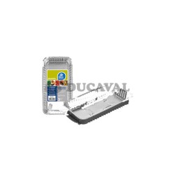 Bandeja aluminio rectangular 22.50x13x4cm | Ducaval |