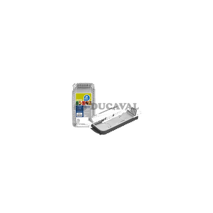Bandeja aluminio rectangular 22.50x13x4cm | Ducaval |