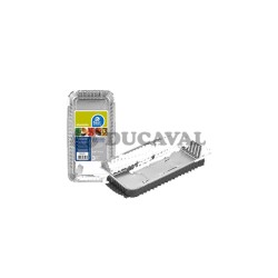 Bandeja aluminio rectangular 22.50x13x4cm | Ducaval |