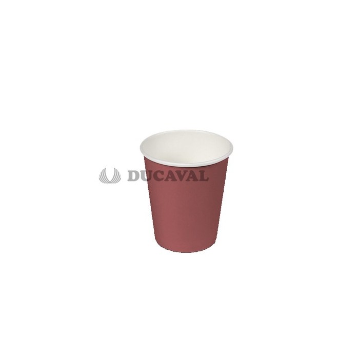 Vaso cartón burdeos 200cc 24ud  Disfraces Ducaval