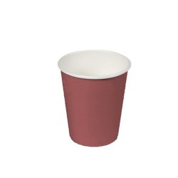 Vaso cartón burdeos 200cc 24ud  Disfraces Ducaval