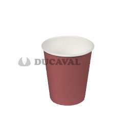 Vaso cartón burdeos 200cc 24ud  Disfraces Ducaval