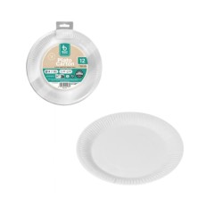 PLATO CARTON BLANCO 18CM | Ducaval | Envías 24/48 horas 