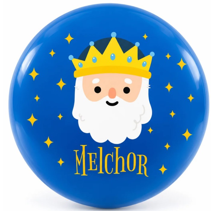 Pelota Reyes Magos Melchor Azul 20 cm – Deshinchada| Ducaval | Envías
