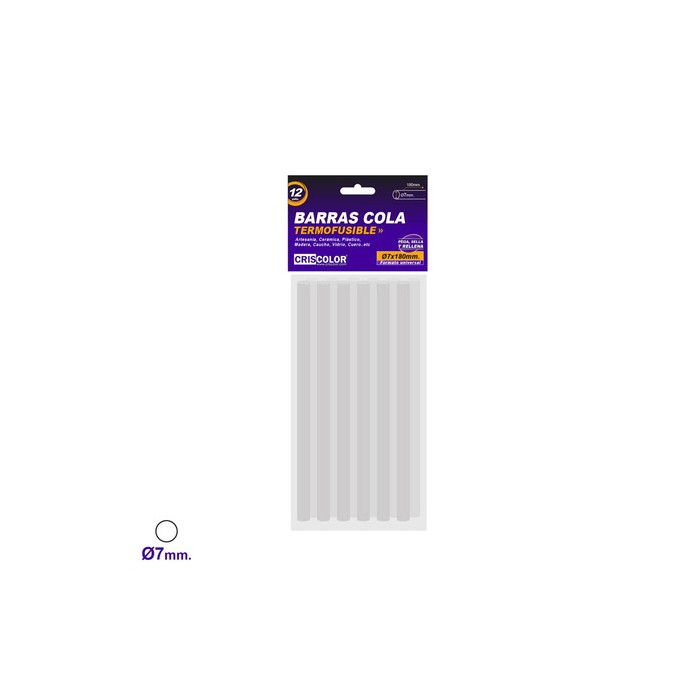 Barra silicona 7x180mm (12 unidades)  Ducaval envios 24/48 horas