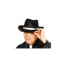 Sombrero ganster negro cinta blanca | Ducaval |