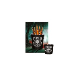 Cubo metal Poison 19x23cm| Ducaval | Envíos 24/48 horas