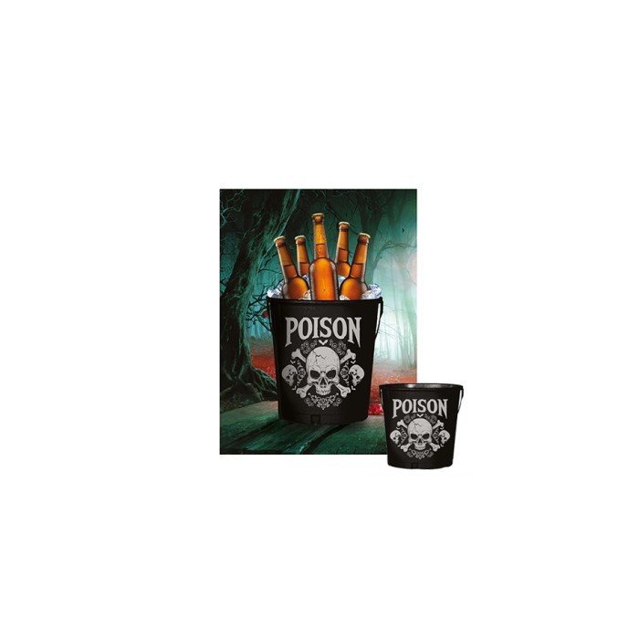 Cubo metal Poison 19x23cm| Ducaval | Envíos 24/48 horas