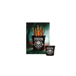 Cubo metal Poison 19x23cm| Ducaval | Envíos 24/48 horas
