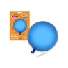 Globo circular azul poliamida tubito 49x46cm