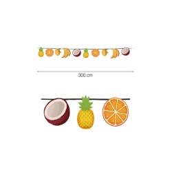 Guirnalda frutas 15pzs 3m