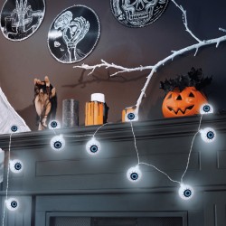 Guirnalda Ojos Esqueleto. 10 leds 130cm | Ducaval | Envíos 24/48 hora