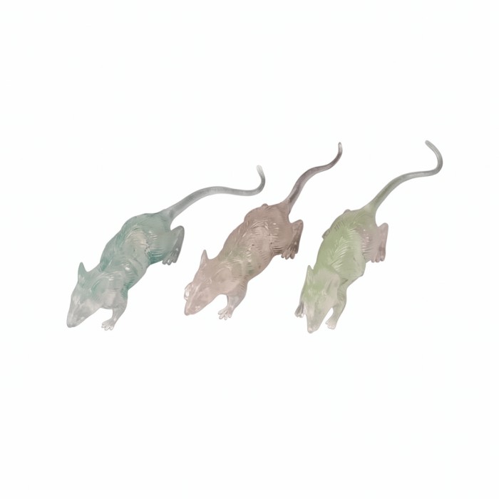 Ratas Fluorescentes 3ud 7cm  | Ducaval | Envíos 24/48 horas