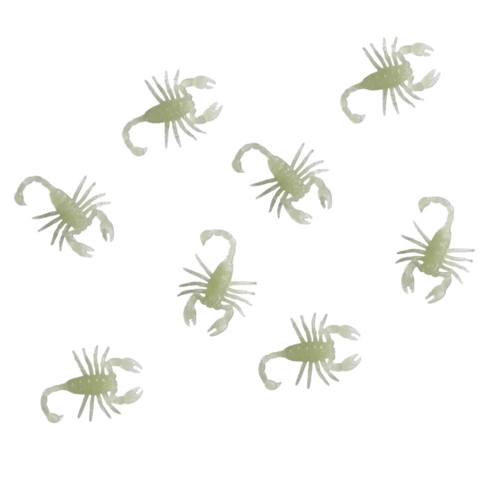 Escorpiones Fluorescentes 8ud 6cm | Ducaval | Envíos 24/48h