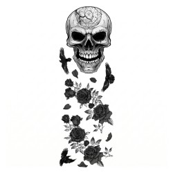 Decoración Adhesiva Pared Calavera 25x70cm | Ducaval | Envíos 24/48 h