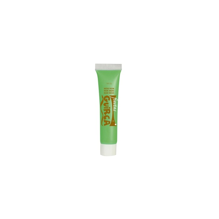 Tubo maquillaje crema verde neón 10ml | Ducaval | Envíos 24/48 horas